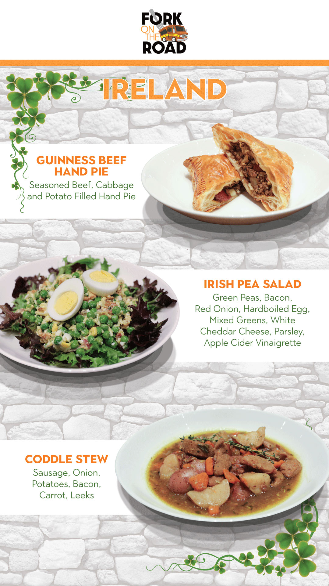 Fork on the Road Menu