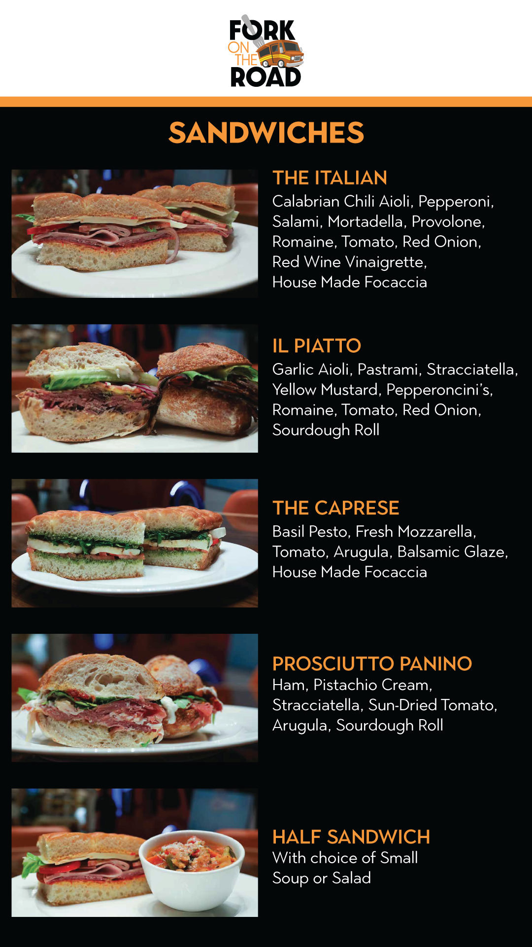 Italian Menu